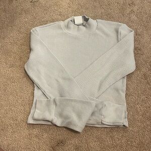 Aritzia TNA mock neck waffle long sleeve